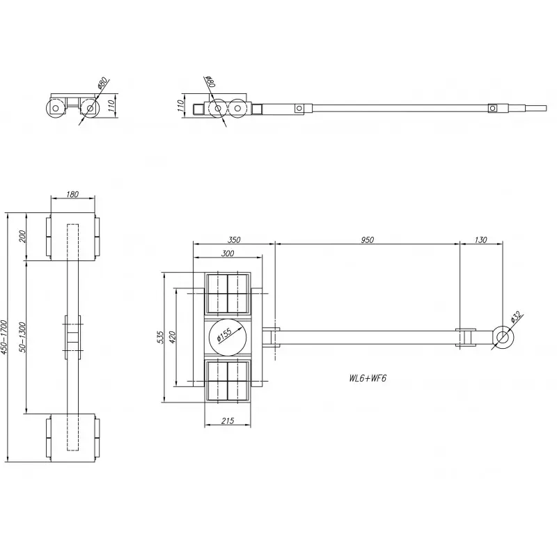 Patins rouleurs pour charges lourdes - Kit 12 tonnes - Image 4