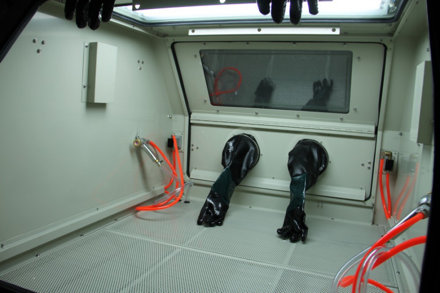 Cabine de sablage 1200L - Double ouverture supérieure - Image 3