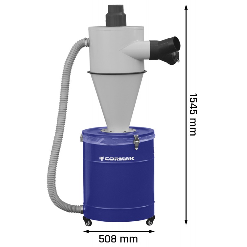Séparateur cyclone pour aspirateur à copeaux Cormak C118 - Image 2
