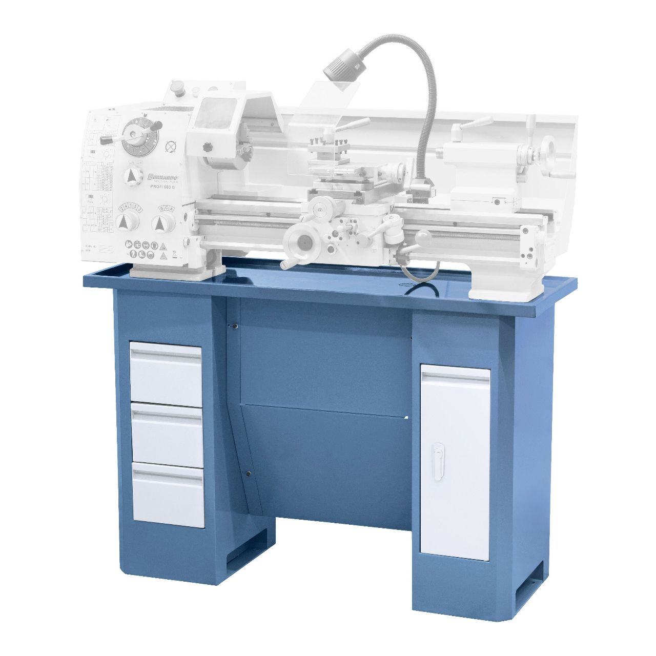 Socle Deluxe pour tour à métaux Bernardo Profi 600 G