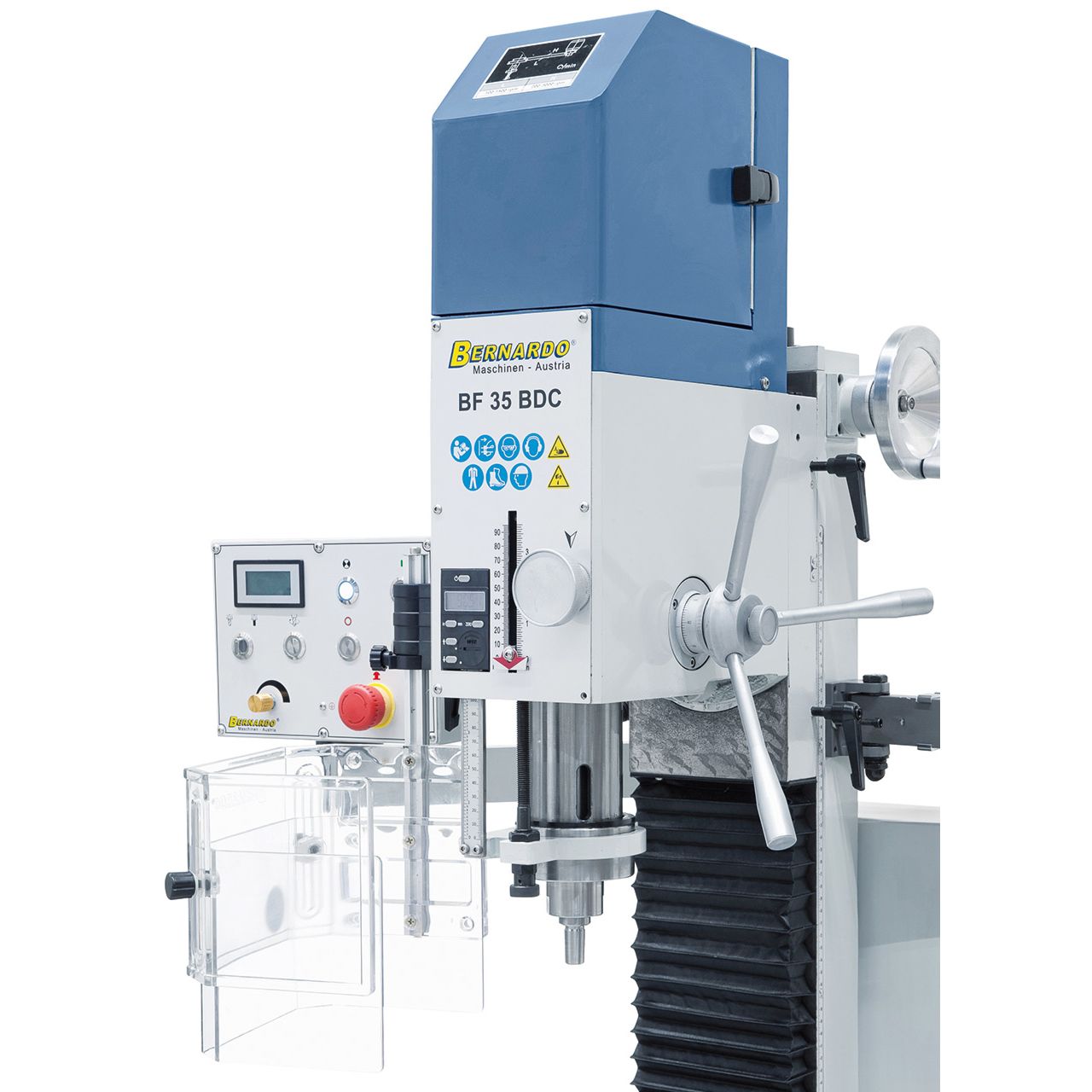 Perceuse fraiseuse taraudeuse Bernardo BF 35 BDC incl. avance et indicateur digital 3 axes - Image 7