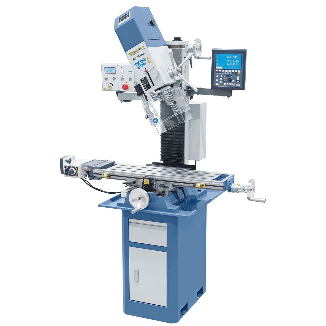 Perceuse fraiseuse taraudeuse Bernardo BF 35 BDC incl. avance et indicateur digital 3 axes - Image 2