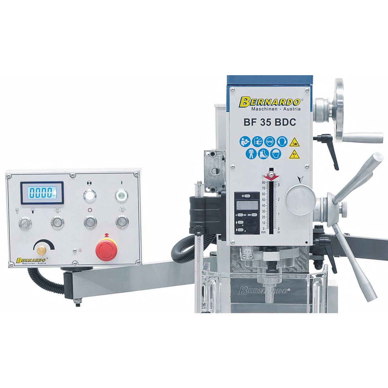 Perceuse fraiseuse taraudeuse Bernardo BF 35 BDC incl. avance et indicateur digital 3 axes - Image 5