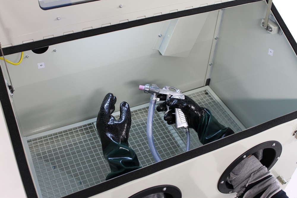 Cabine de sablage 220L TOP - Ouverture supérieure - Image 3