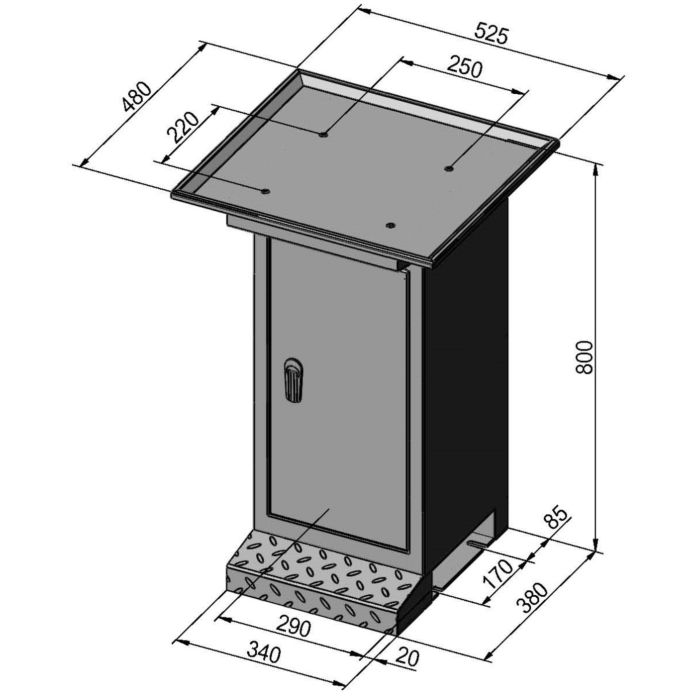 Socle Bernardo BF 2 avec bac à copeaux - Image 2