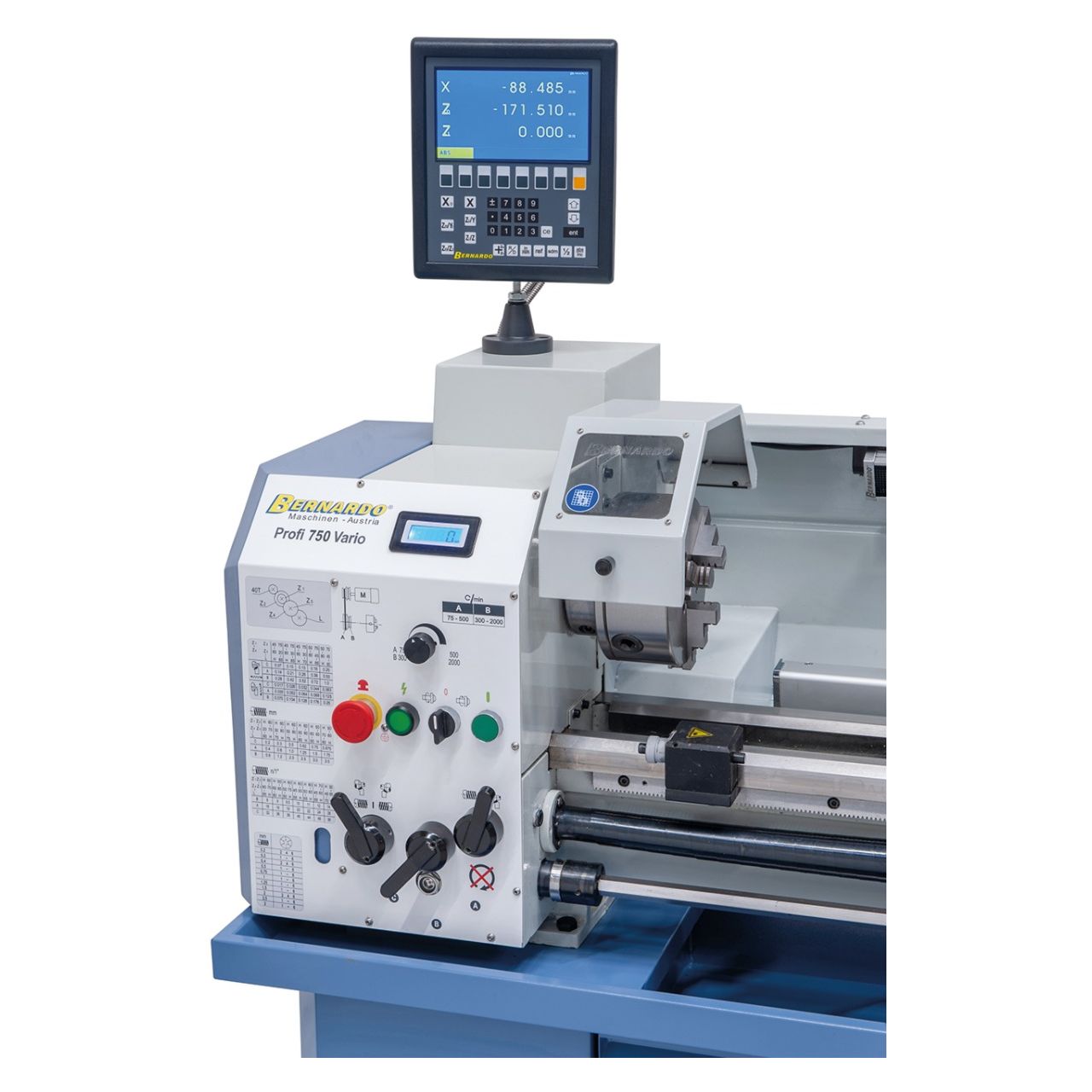 Tour à métaux Bernardo Profi 750 Vario 400V + affichage digitale - Image 2