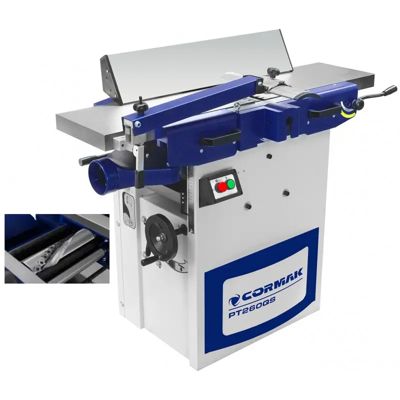 Dégauchisseuse Raboteuse arbre hélicoïdal Cormak PT260QS 400v