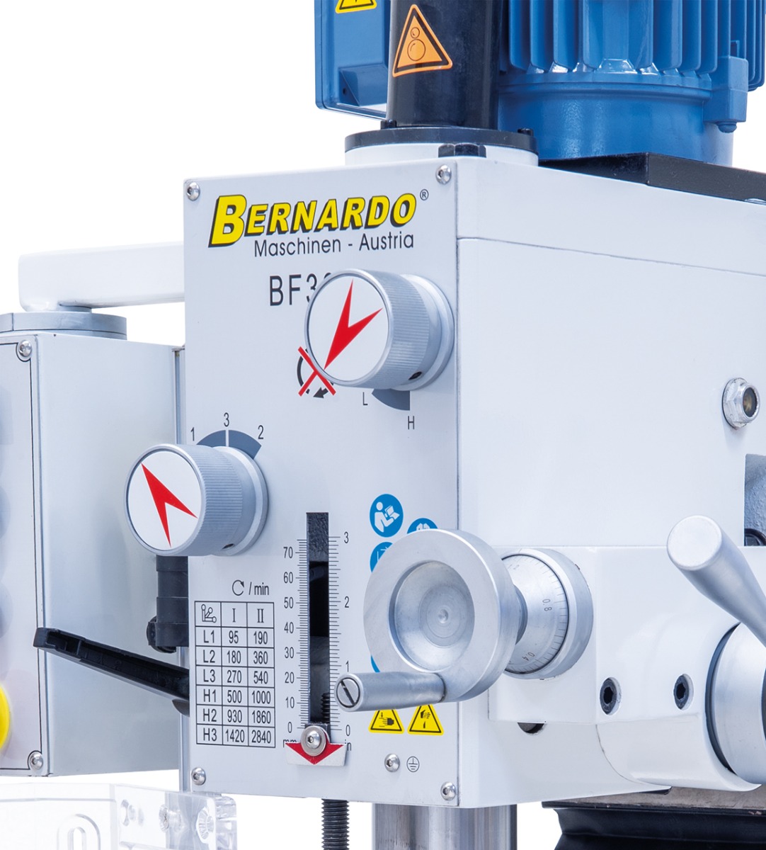 Perceuse fraiseuse Bernardo BF 30 G avec indicateur digital 3 axes DT 40 - Image 5