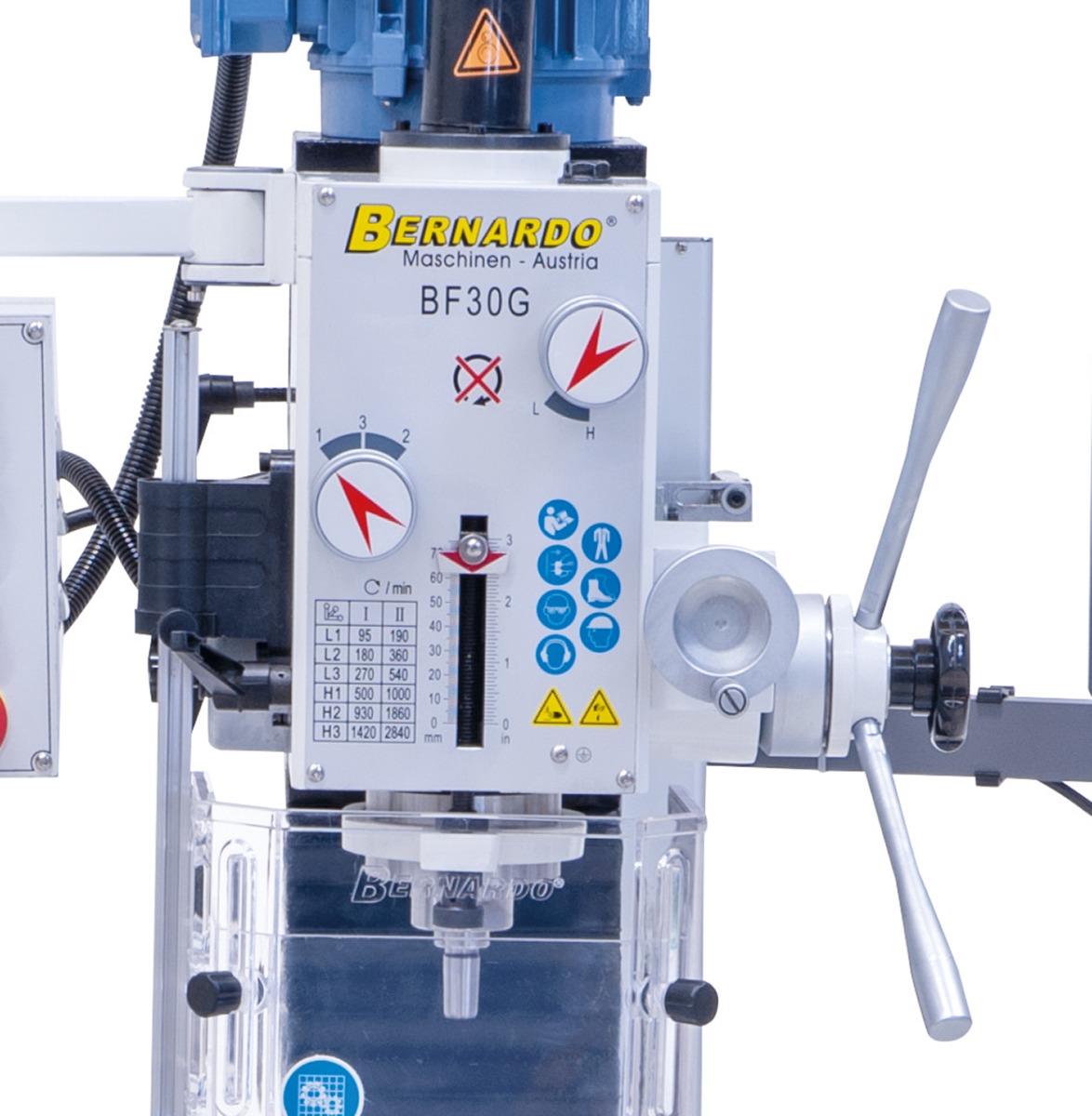 Perceuse fraiseuse Bernardo BF 30 G avec indicateur digital 3 axes DT 40 - Image 8