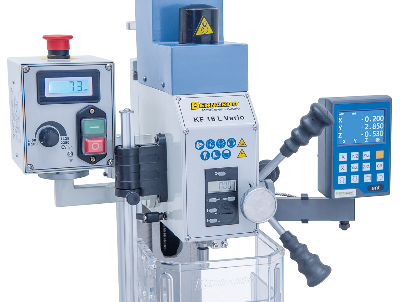 Perceuse fraiseuse Bernardo KF 16 L Vario avec indicateur digital 3 axes DT 40 - Image 7