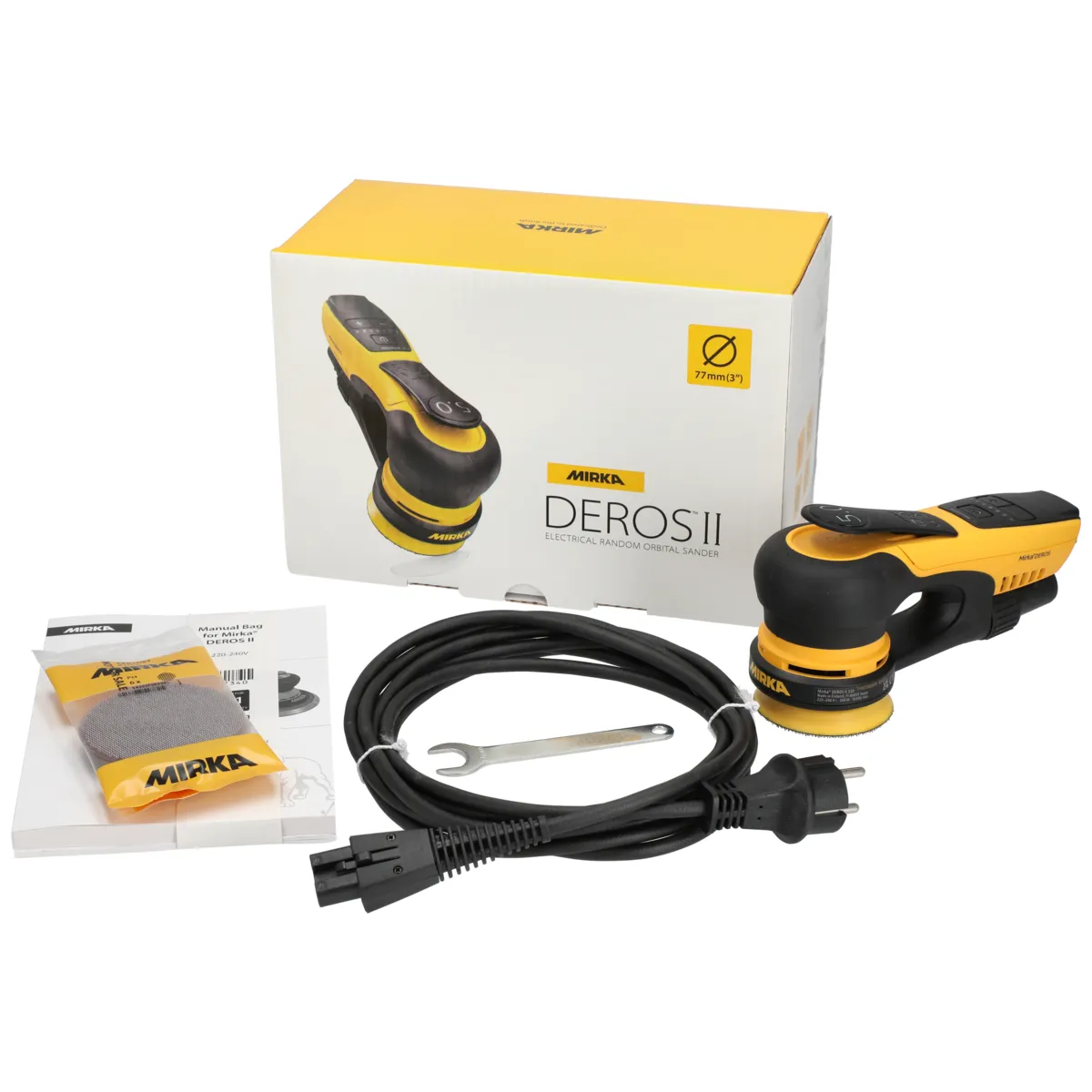 Ponceuse orbitale électrique Ø 77 mm exc. 5.0 mm - Mirka DEROS II 325CV - Image 7