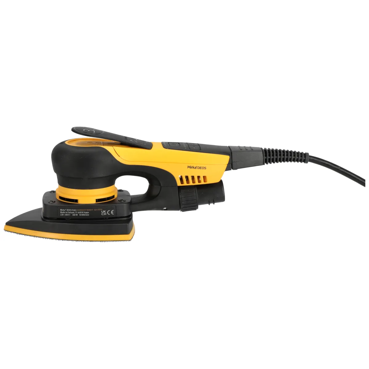 Ponceuse triangulaire 100 x 152 x 152 mm exc. 3.0 mm - Mirka DEOS II 663CV - Image 4