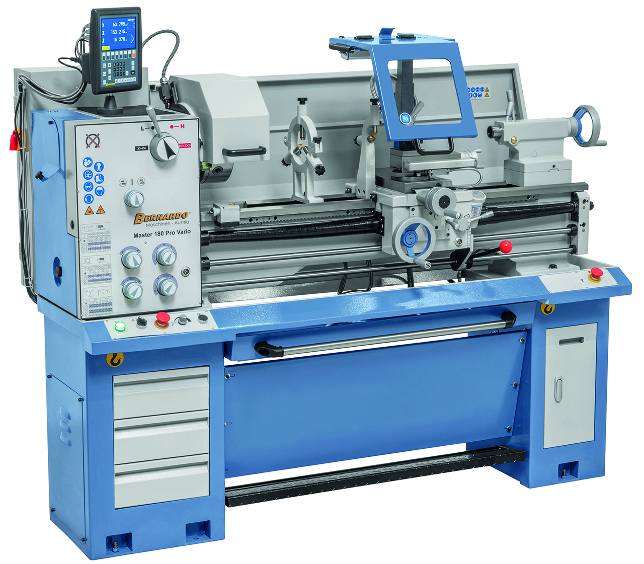 Tour à fileter et à charioter Bernardo Master 180 Pro Vario + indicateur digital - Image 2