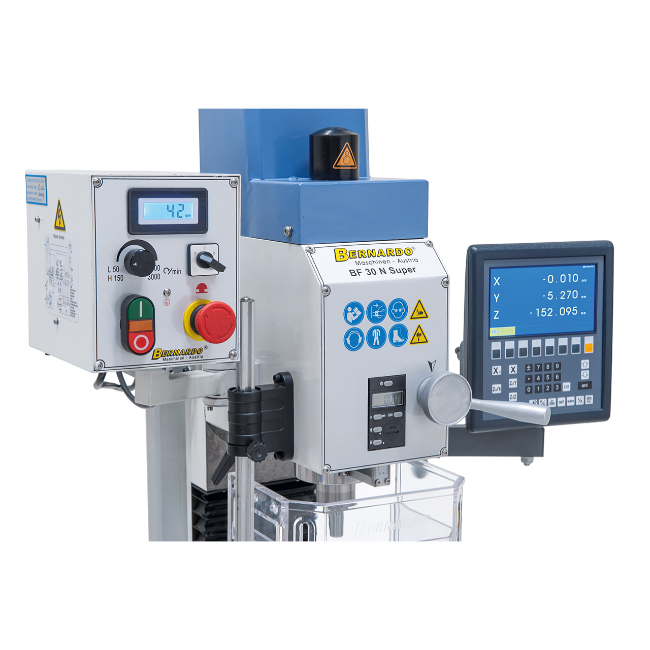 Perceuse fraiseuse Bernardo BF 30 N Super avec avance et affichage digital 3 axes ES-12 V - Image 7