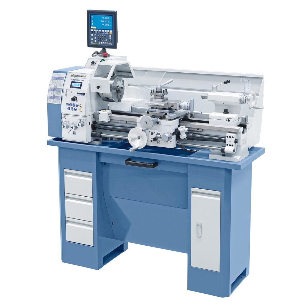 Tour à metaux Bernardo Profi 700 Top / 230 V / affichage numérique 2 axes ES-12 V