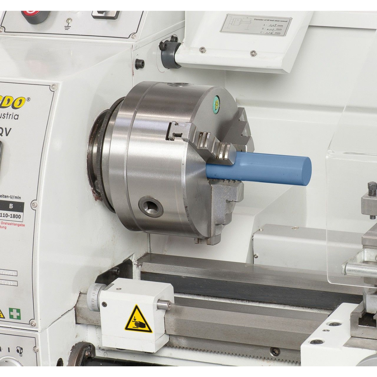 Tour à metaux Bernardo Profi 700 Top / 230 V / affichage numérique 2 axes ES-12 V - Image 4