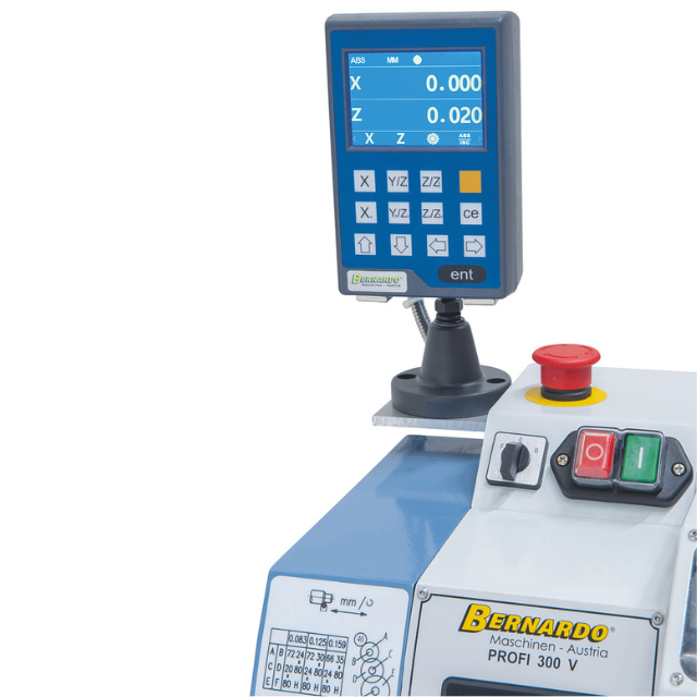 Tour d'établi Bernardo Profi 300 V / 230 V avec indicateur digital 2 axes DT 40 - Image 12