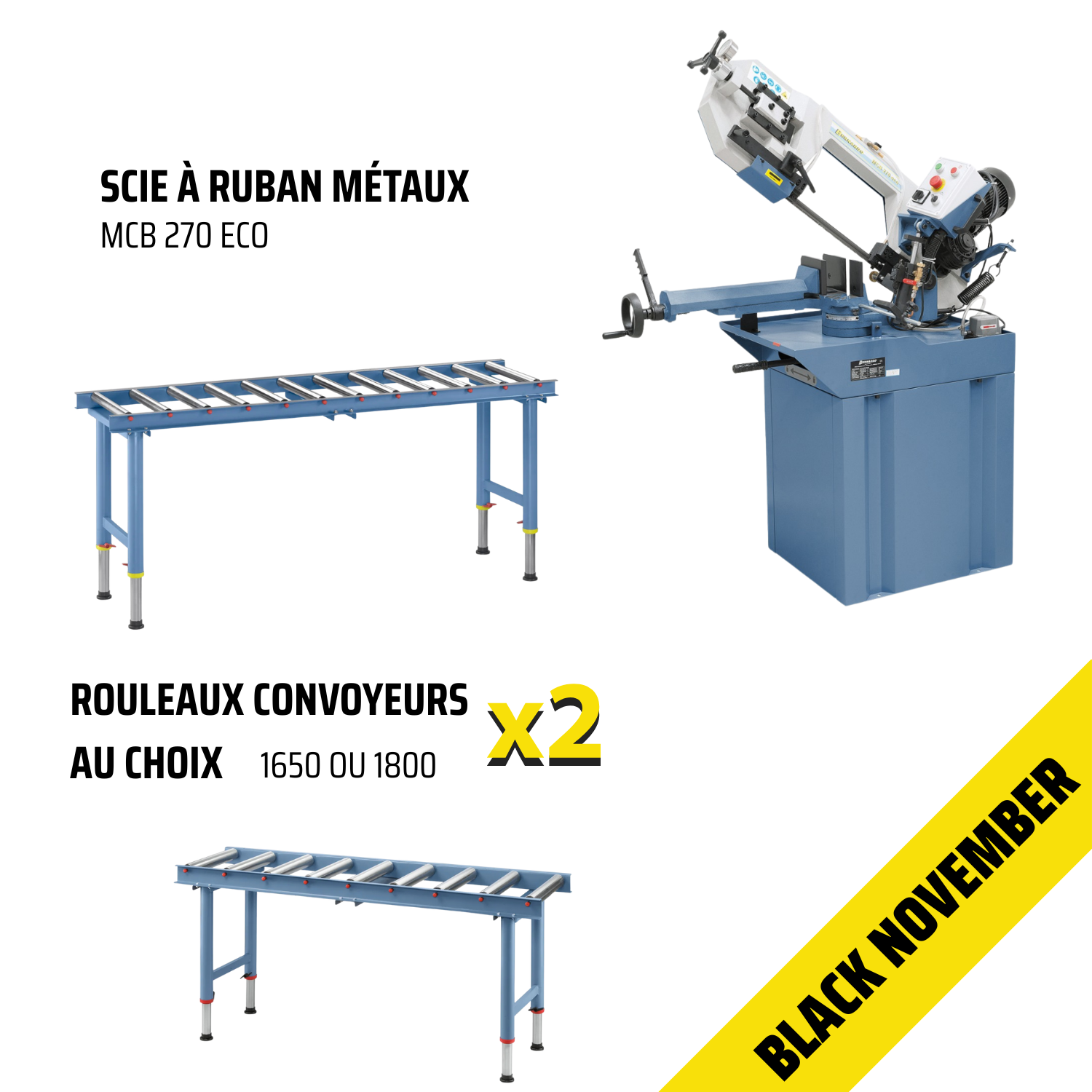 Scie à ruban métaux Bernardo MCB 270 Eco - Black November